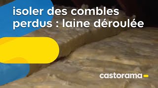 Isoler vos combles perdus en 1ère couche sur plancher avec de la laine de verre Knauf [upl. by Aronel]