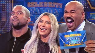 Kim amp Kanye and the Kardashians clash All the CRAZIEST MOMENTS  Celebrity Family Feud [upl. by Loftis365]