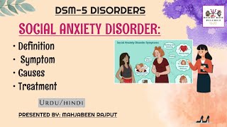 Social Anxiety Disorder in Urdu amp Hindi  Symptoms amp Causes  Treatment of Social Anxiety Disorder [upl. by Atirabrab800]