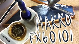 Stained glass Soldering Iron ReviewUnboxing  HAKKO FX60101 [upl. by Attenal176]