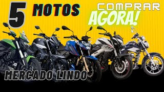 5 MOTOS COM MELHOR CUSTO BENEFICIO HOJE [upl. by Qirat336]