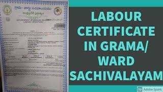 LABOUR CERTIFICATE PROCESS IN GRAMAWARD SACHIVALAYAM [upl. by Neyud536]