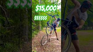 🤯 15000 FS mtb DROP TEST 🔥 fullsuspension cycling mtb [upl. by Housum]