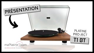 Présentation de la platine vinyle ProJect T1 BT [upl. by Nagud]