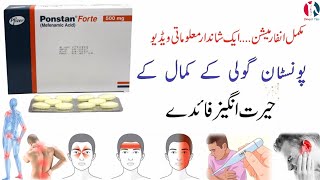 Ponstan forte tablet uses benefits and side effects in urduhindi [upl. by Yblek480]