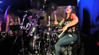 Cowgirls from Hell  CHRISTINA SOUSA Drum cam  live Maidens of Metal 4 8012015 [upl. by Zeba]