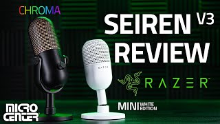 Razer Seiren V3 Mini amp Chroma Mic Review  Micro Center [upl. by Ayaladnot]