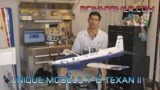 Unique Models T6 TEXAN II  PC9 Build Guide [upl. by Oiramed32]