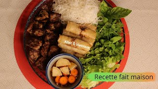 BÚN CHẢ NEM  Cuisine vietnamienne authentique  Aller Ô Vietnam [upl. by Kingsly]