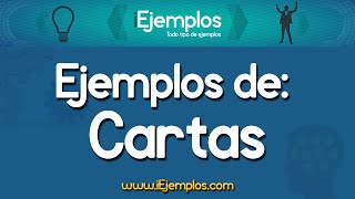 Ejemplos de Cartas y Tipos de Cartas [upl. by Ford]