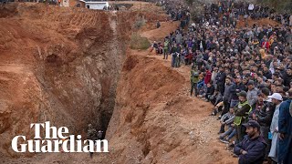 Rescuers fail to save Moroccan boy trapped in well [upl. by Seuqcaj]