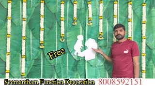 Simple Seemantham Function Decoration 😇viral youtube seemantham trending [upl. by Downey]