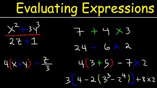 How To Evaluate Expressions With Variables Using Order of Operations [upl. by Aeslahc]