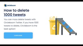 How to delete 1000 tweets in one click deletetweets tweetdeleter [upl. by Cassiani240]