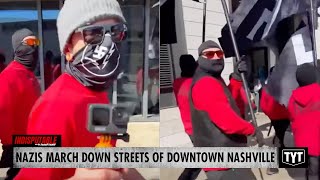 WATCH Nazis March Down Streets Of Nashville amp Flee After Being Challenged [upl. by Ela]