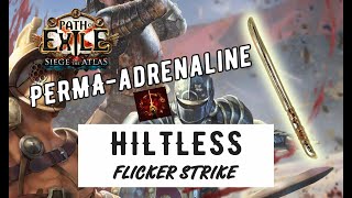 POE 317 HILTLESS champion flicker strike Sirus in 2sec  permaadrenaline [upl. by Eissirk]