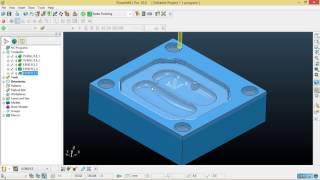 Autodesk PowerMILL Tutorial  10  roughing to finishing tutorial [upl. by Smitt]