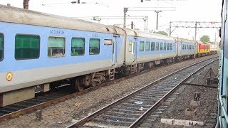 PARALLEL Race  Ranchi SHATABDI v Ganadevta Exp  Insane WAP 7 acceleration EPIC Early Morning Drama [upl. by Amsed]