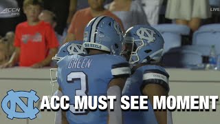 UNCs Khafre Brown Shows Off Elite Speed On 75YD Score  ACC Must See Moment [upl. by Aihseyt681]