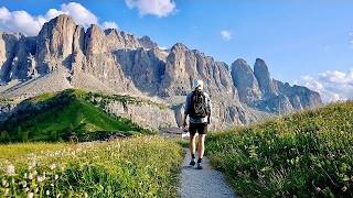 Solo Hiking 50 Miles on Alta Via 2 Dolomites Italy [upl. by Aramaj]