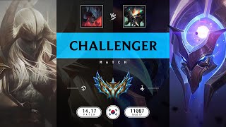 Challenger Match Over 10000 LP  KR server Patch 1417 [upl. by Penni718]