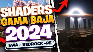 LOS 10 Mejores SHADERS para MINECRAFT 120 1204 GAMA BAJA MEDIA y ALTA SHADERS PE 12073😱 [upl. by Aniwde]