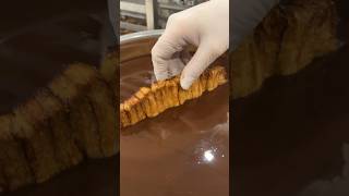 대왕 엄마손파이 빨미까레 초콜릿 묻히기 🍫  Making Palmier carre in korea [upl. by Jesh]