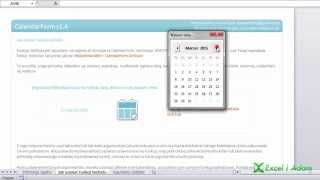 Excel  wyskakujący kalendarz [upl. by Schwejda656]