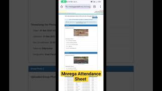 ✍️✍️mnrega attendance sheet ऑनलाइन कैसे देखें cg mnrega attendance nrega [upl. by Larine879]