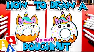 How To Draw A Cute Unicorn Doughnut [upl. by Forrester]