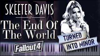 Skeeter Davis  The End Of The World in MINOR KEY  Lyrics Piano [upl. by Jenkins]