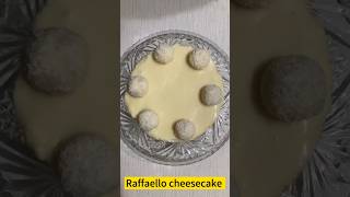 Raffaello Cheesecake recipes baking pastry eggless dessert nobake dessert reels shorts [upl. by Cordey]