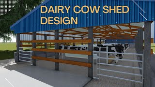 Cow Shed Plans and Design  Dairy Farm Design [upl. by Ramat565]