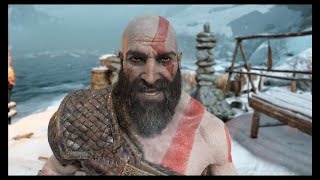 Kratos finally chuckles at a Mimir story  God of War Ragnarok [upl. by Rozanna832]