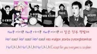 BLOCK B  HER Color coded lyrics HanRomEng [upl. by Zackariah900]