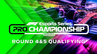 2021 F1 Esports Pro Championship Rounds 45 Qualifying [upl. by Enytsirk]