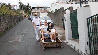 Visit Madeira Funchal Toboggan Ride [upl. by Naujet]