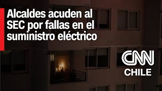 Tras fallas en el suministro eléctrico Alcaldes de la Región Metropolitana reclaman al SEC [upl. by Cheshire608]