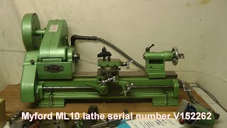 Myford ML10 lathe serial number V152262 [upl. by Avrit]