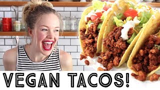 Vegan Tofu Taco Crumbles  How to Make Vegan Taco Meat [upl. by Tamaru751]