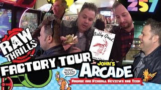 Raw Thrills Arcade Game Factory Tour 257 Arcade Tour and Billy Goat Tavern Review Chicago [upl. by Sterner]