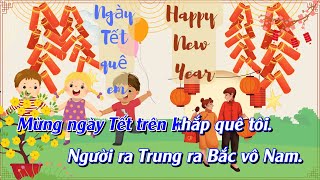 Ngày Tết quê em Karaoke Lớp 8 KẾT NỐI TRI THỨC [upl. by Schwejda627]