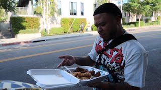 Trying roscoes chicken amp waffles [upl. by Naahsar33]