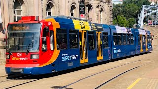 Stagecoach Sheffield SuperTram 124 From Middlewood To Meadowhall [upl. by Killie]