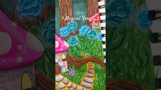 Art Prompt Whimsical🍄 Magical Forest drawing ✨ sketchbook drawing [upl. by Nivrag499]