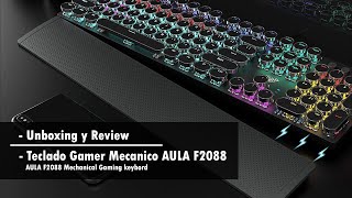 Review y Unboxing Teclado Gamer F2088 [upl. by Oregolac]