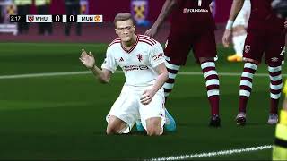 West Ham United vs Manchester United Full Video Game Simulation PES 2021 [upl. by Cherrita133]