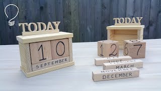 Wooden Perpetual Calendar  How Does it Work [upl. by Yerffoej]