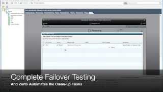 Zerto Disaster Recovery Failover with VMwares vCloud Director [upl. by Paterson]