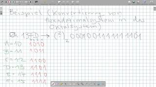 INF1003 Zahlensysteme III Hexadezimal zu Oktal [upl. by Felice]